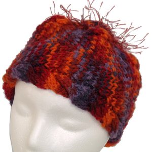 Red/Orange/Purple Knit Hat
